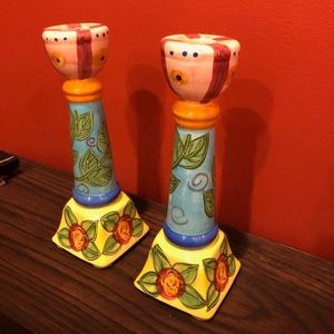 Chaleur 10" Candlesticks Designed by Karen Gelff